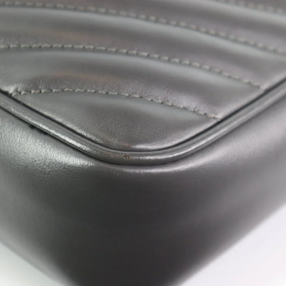 Saint Laurent Calfskin Matelasse YSL Monogram Lou Camera Bag Storm - Picture 10 of 16